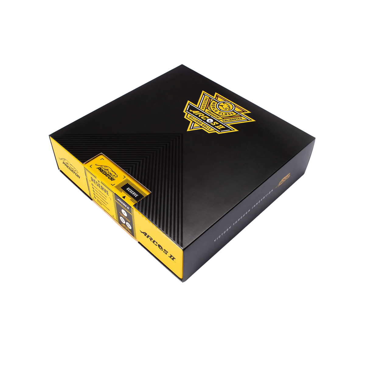 Black and yellow product box with Arcos II branding