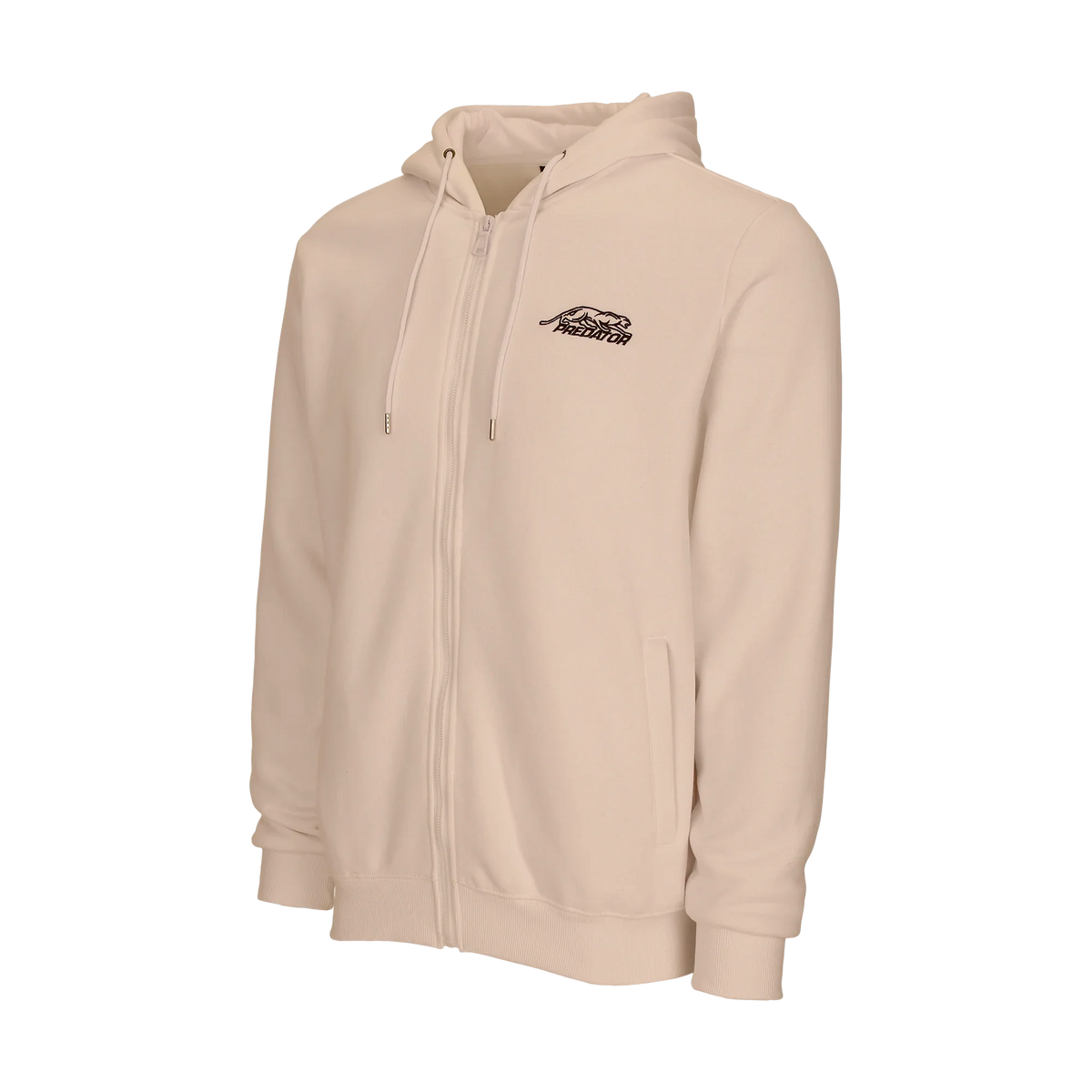 Predator Ivory Zip Up Hoodie Right