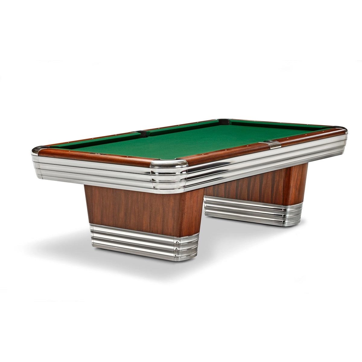 Brunswick Centennial Rosewood and Chrome Pool Table 8ft