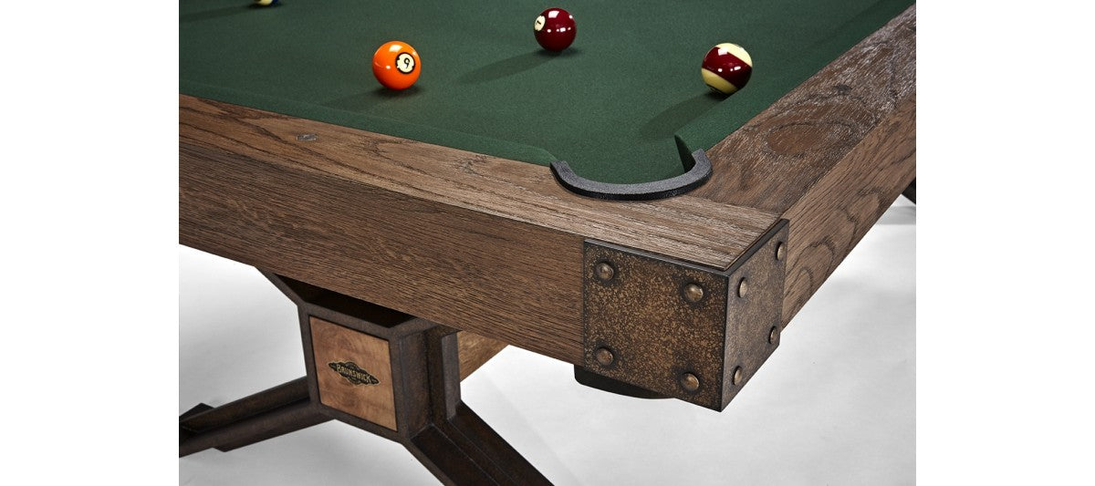 Brunswick Dameron 8ft Nutmeg Pool Table Corner