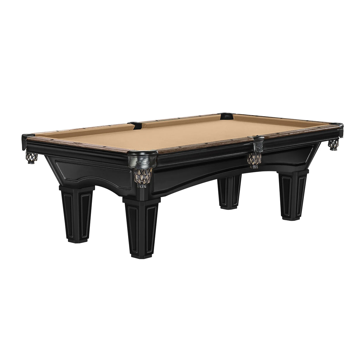 Glenwood 7ft Pool Table Black Matte and Coffee