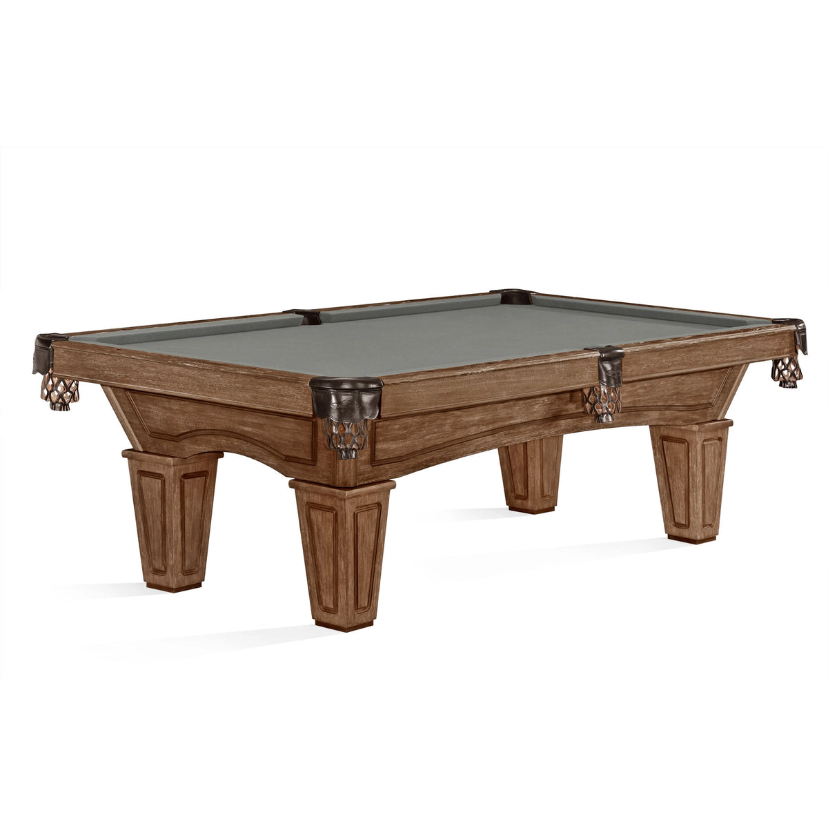 Brunswick Allenton 8ft Rustic Dark Brown Tapered Pool Table
