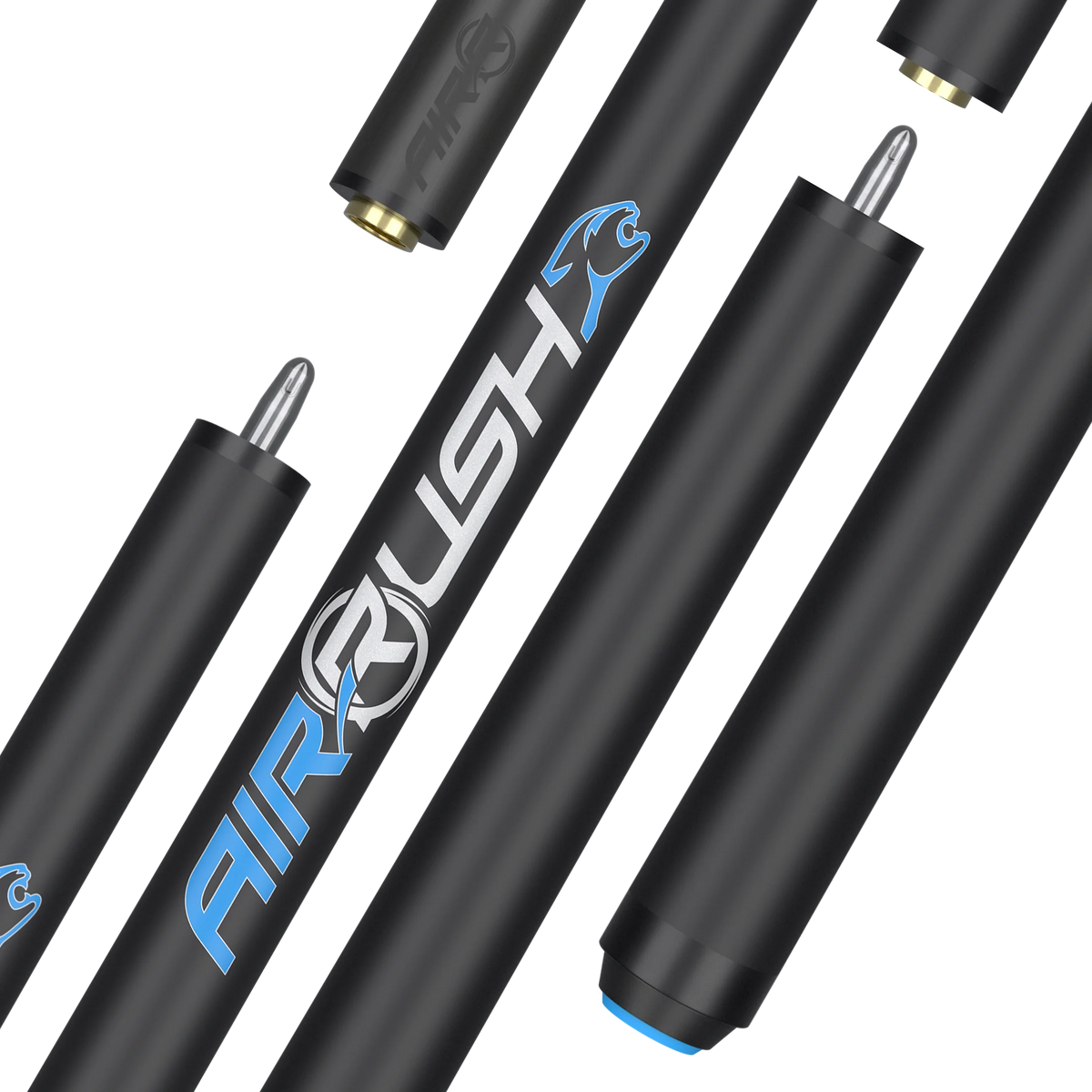AirRush Professional Jump Cue Black No Wrap