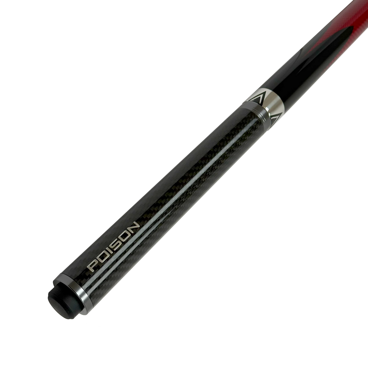 Poison Black Extension Connected to a Poison Cue Butt