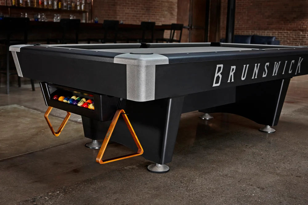 Brunswick Black Wolf Pro 9ft Pool Table Gully System