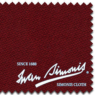Iwan Simonis Burgundy Billiard Table Cloth Swatch