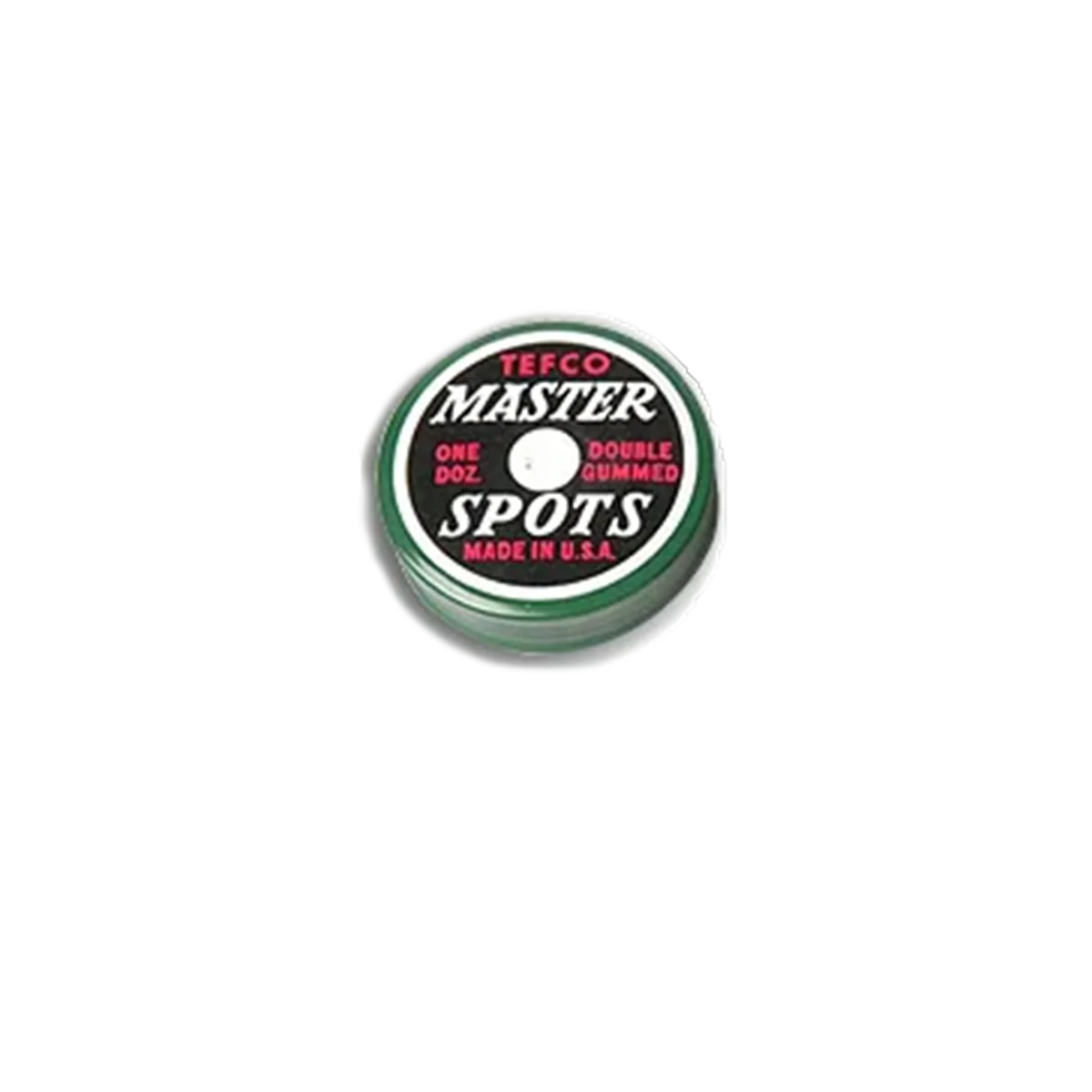 Tefco Master Spots Tin, One Dozen Double-Gummed Table Spots