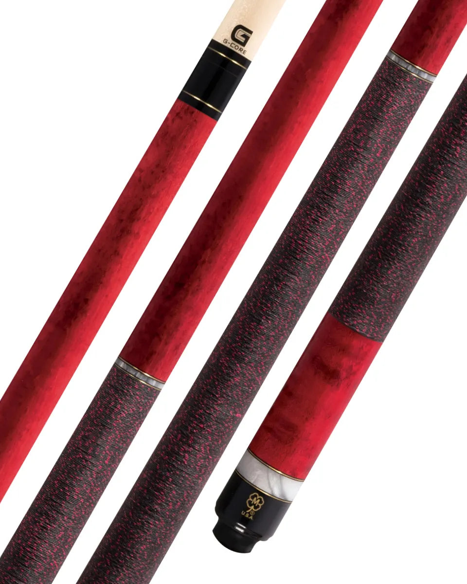 McDermott G208 Colorado Red Pool Cue Forearm and Butt
