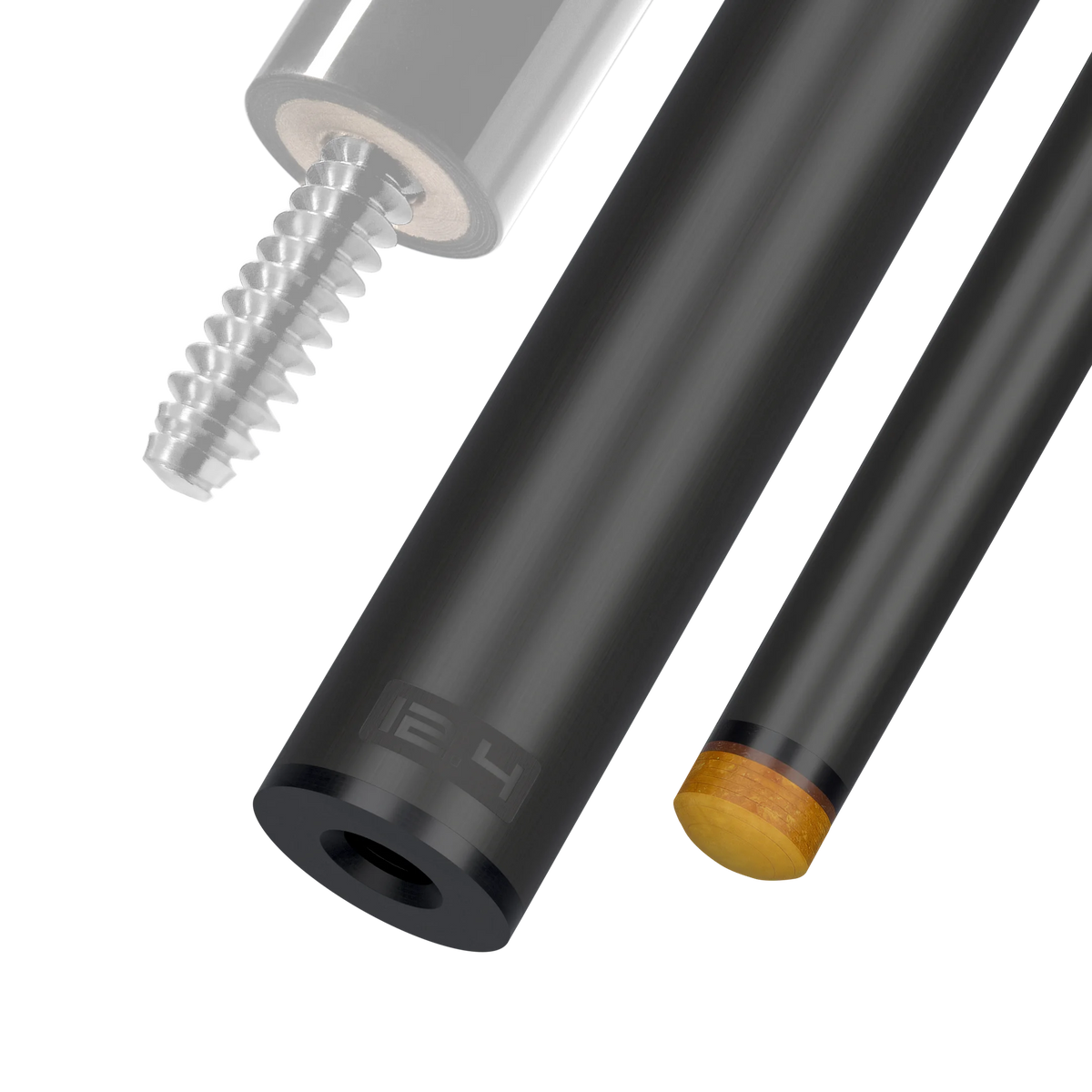 12.4 mm 3/8x10 Joint Black Vault Plate REVO Carbon Fiber Pool Shaft