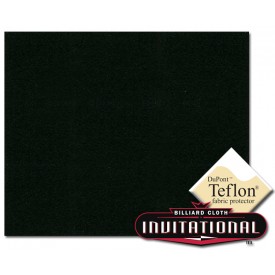 Championship Pool Felt 168cm Invitational Teflon 21oz Black #077