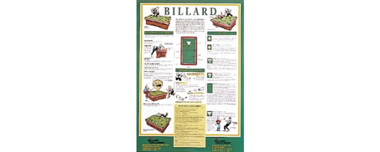 Billard Poster: Spielregeln Pool