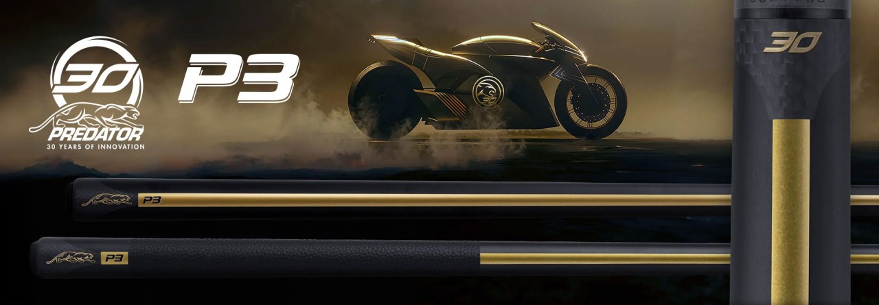 Predator P3 Racer 30th Gold limited edition cues en