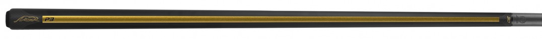 Pool Cue Predator P3 Racer REVO Matte Black -Gold Pool Cue - No Wrap Uni-Loc