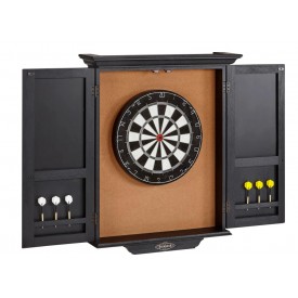 Brunswick dartboard cabinet Black Wire Brush