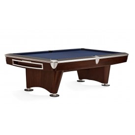 Pool table Brunswick Gold Crown VI Skyline Walnut 9ft Nickel Trimm