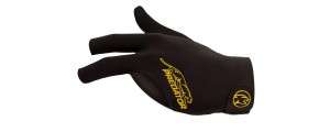Billard Handschuh Predator Second-Skin, Schwarz/Gelb, mit geschlossenem Daumen, S - XL, linke Hand