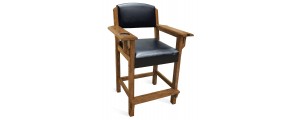 Brunswick Traditional Players Chair Rustic Dark Brown