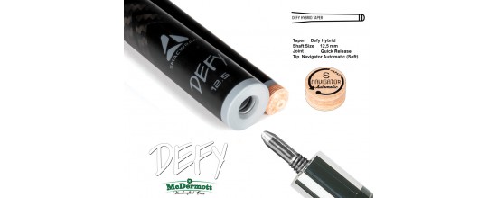 McDermott DEFY Cue Shaft Quick Release, 12,5mm, 29 inch, gray ring