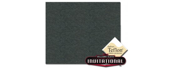 Championship Pool Felt 168cm Invitational Teflon 21oz Dark Gray #074