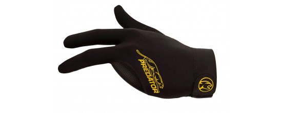 Glove Predator Second-Skin, Black/Yelow, Closed Fingers S-XL, left hand