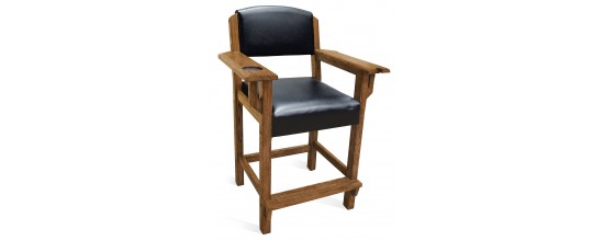 Brunswick Traditional Players Chair Rustic Dark Brown