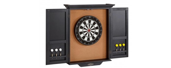 Brunswick dartboard cabinet Black Wire Brush