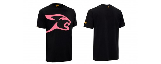 Predator Black T-Shirt Pink Cat Head M-XL  