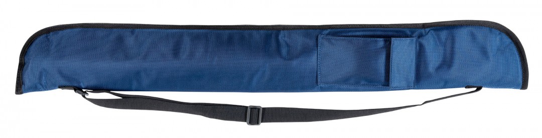 Billiard Cue Soft Case 1×1 Blue with Shoulder Strap