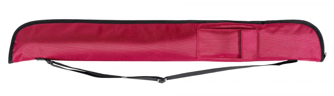 Billiard Cue Soft Case 1×1  Burgundy with Shoulder Strap