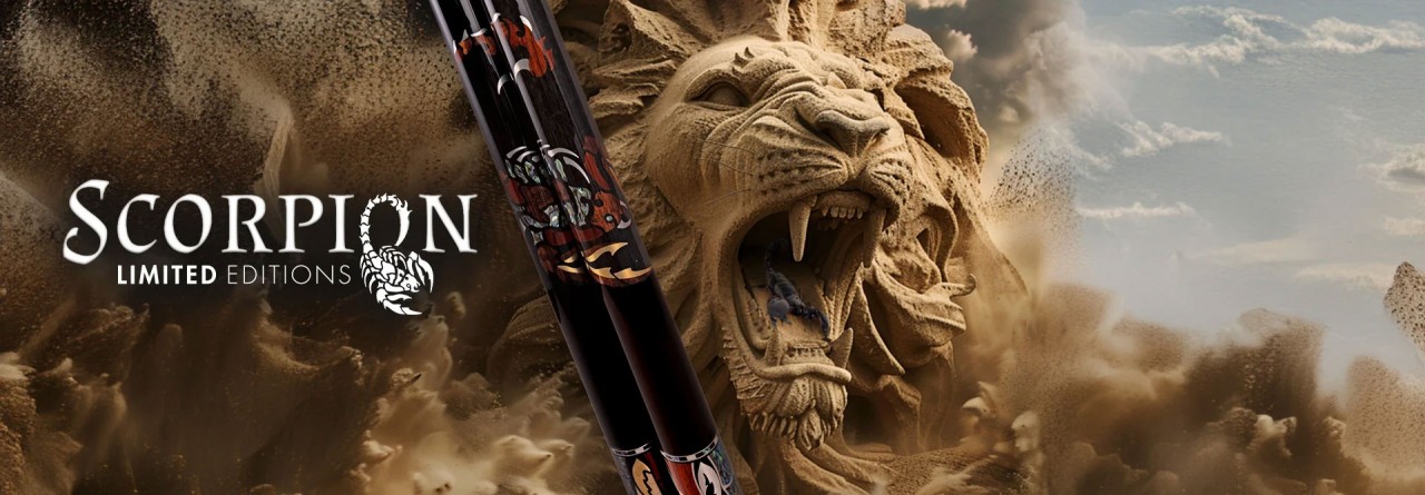 banner predator scorpion limitied edition pool cues