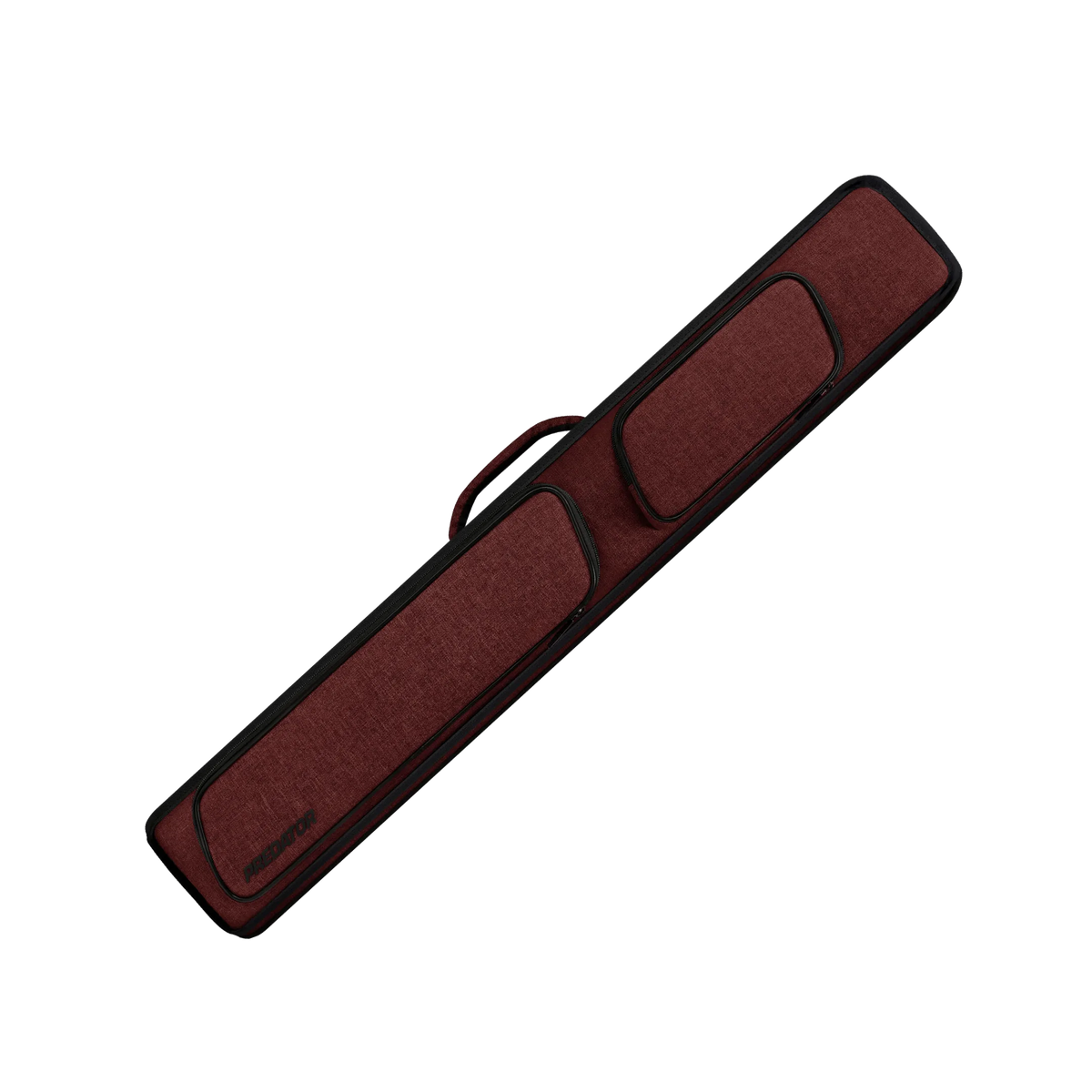 Metro Red 3x5 pool cue case angled