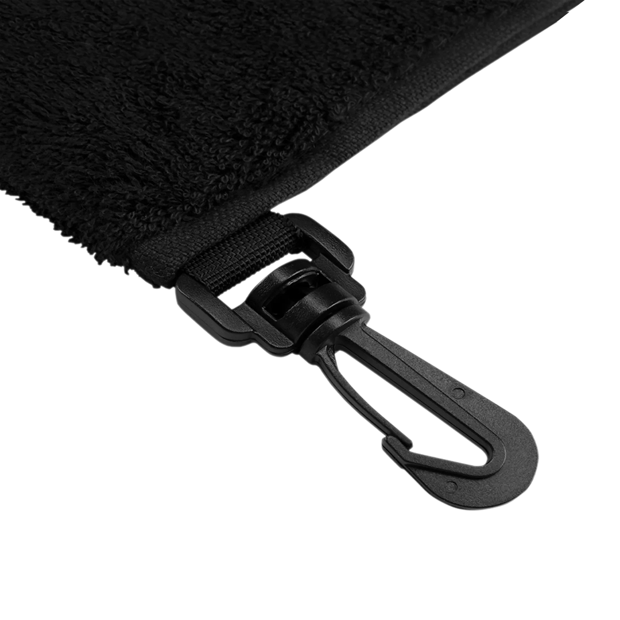 Black CSI towel with black clip