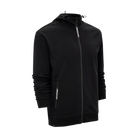 Black Zip-up Jacket With Predator On Zipper and Pocket Trim