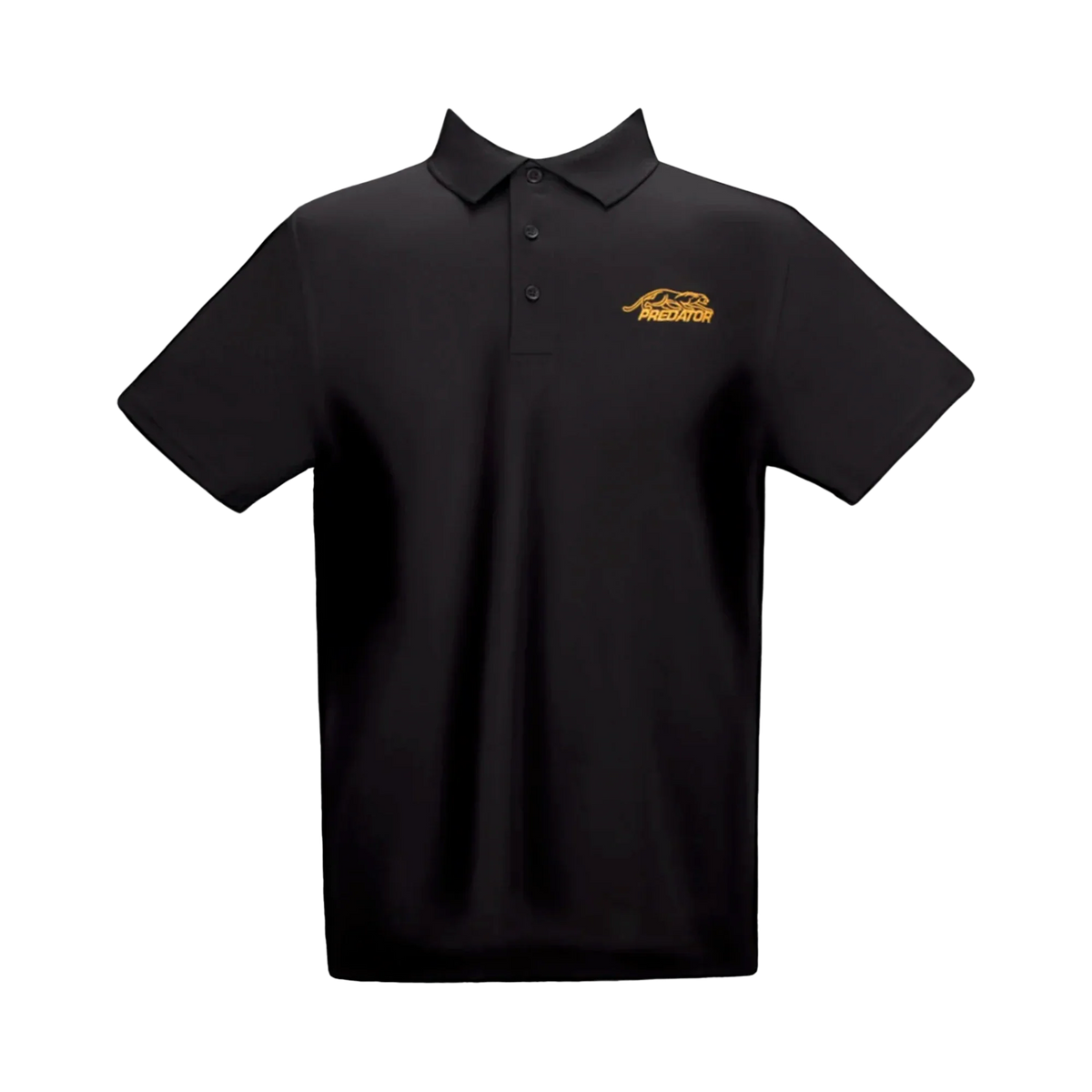 Predator Quick Dry Black Polo Shirt Front