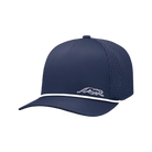 Navy Blue Laser Vent Cap With White