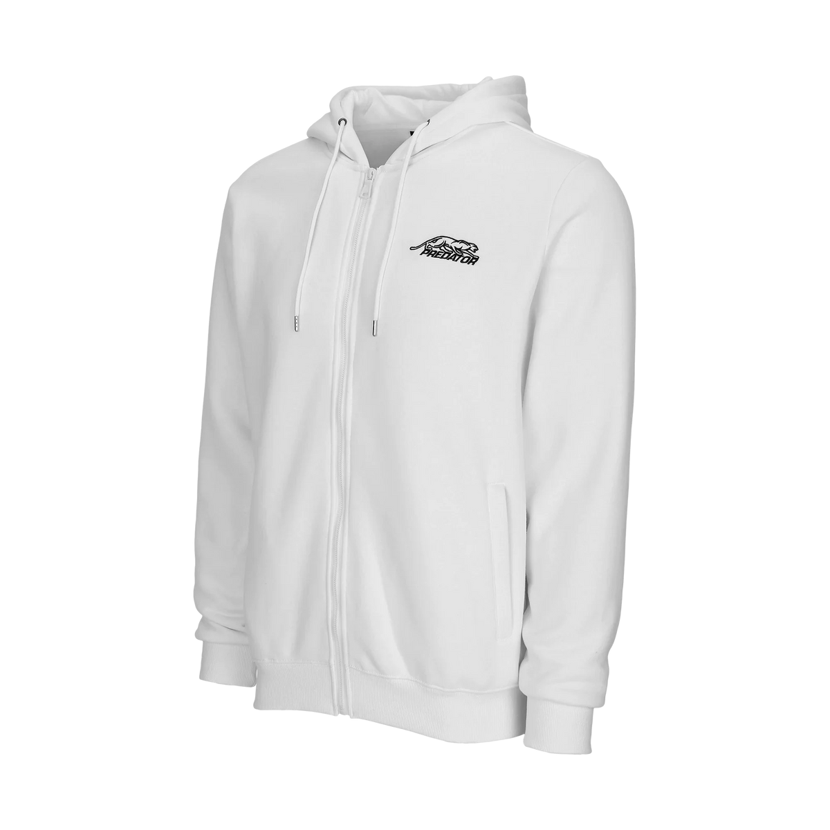 Predator White Zip Up Hoodie Right