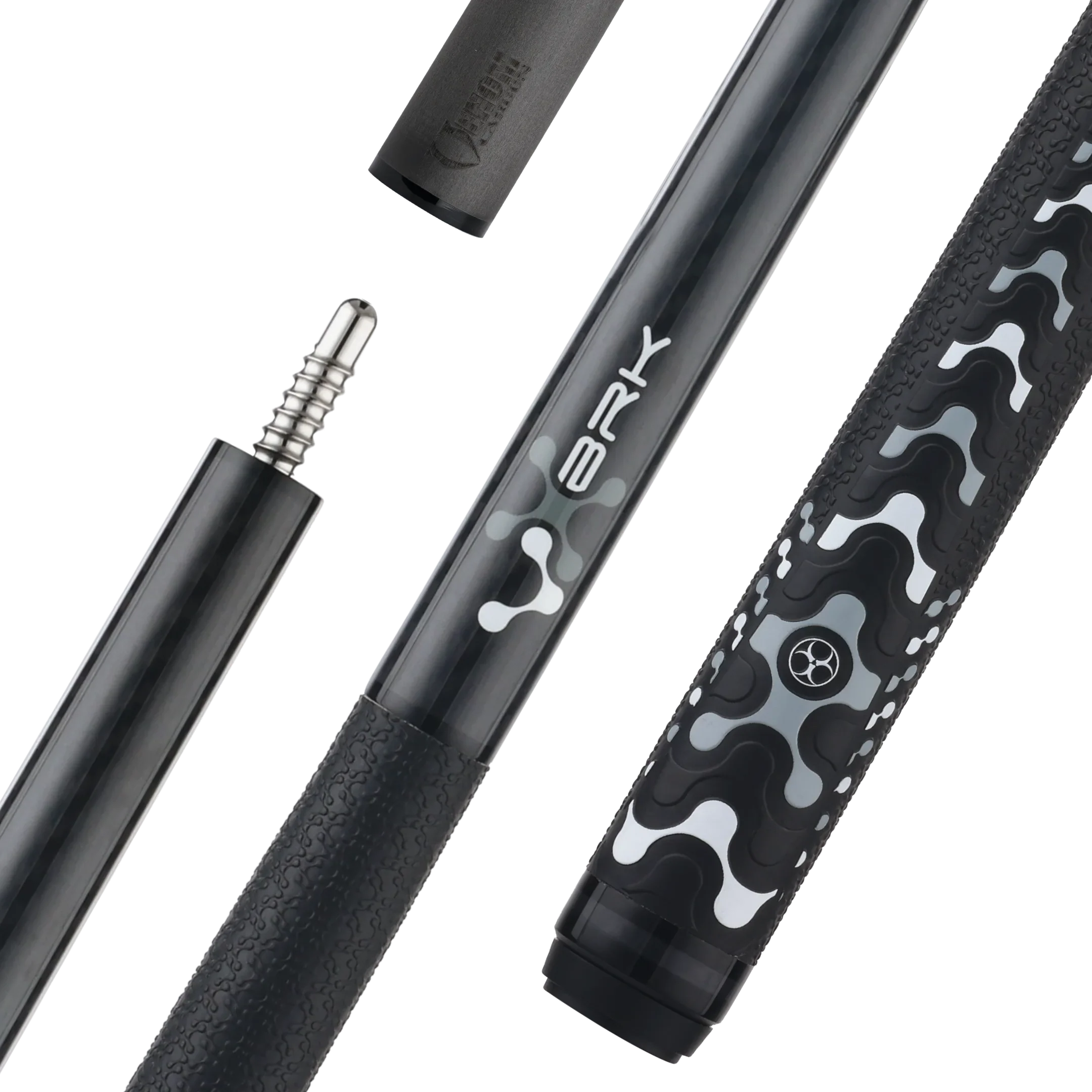 Poison VX Break Cue with Venom Carbon Fiber Shaft - Black/Gray
