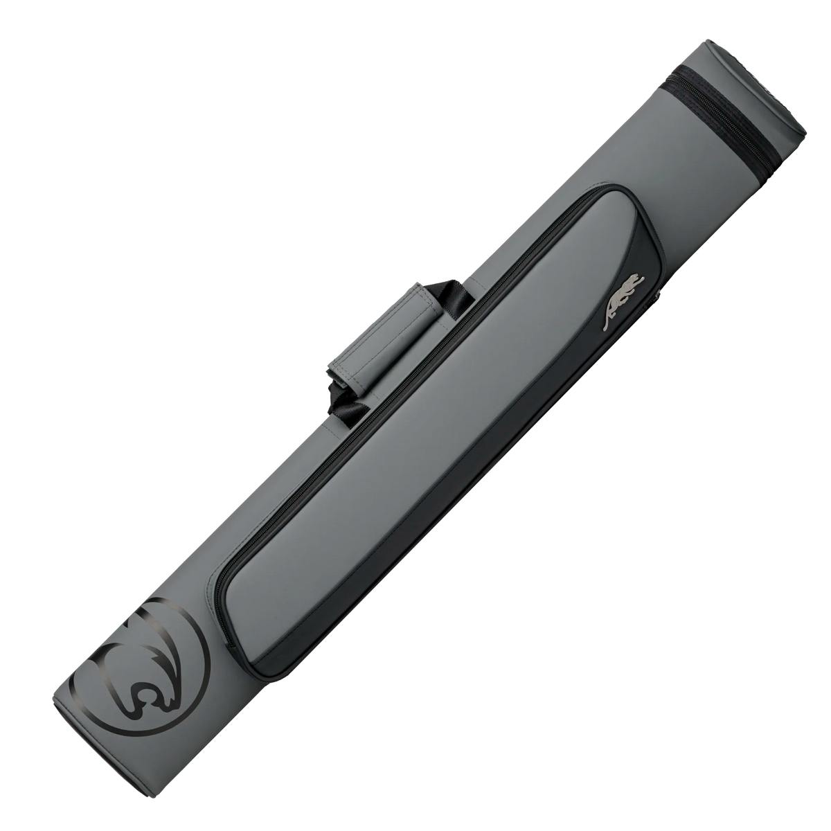 Black and Grey Roadline 3x5 Hard Pool Cue Case Angled