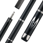 Poison Maelith Pool Cue with Carbon Fiber Shaft - Black/Black - Vinyl Wrap Finish