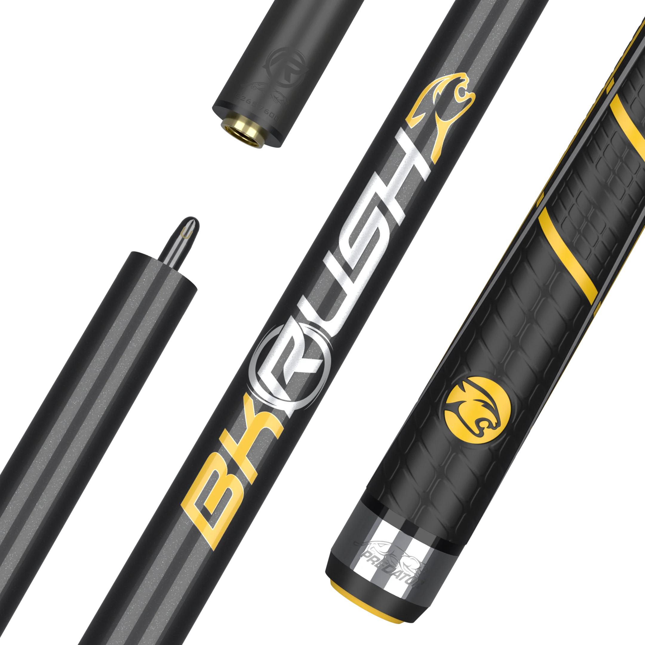 Predator BK Rush Signature Black/Yellow Sport Wrap Professional Break Cue