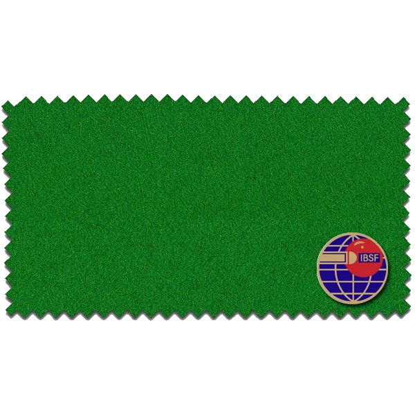 Strachan Snooker Cloth Swatch In Green, 196 cm Width, With IBSF Badge