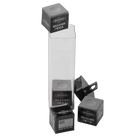 Brunswick Billiard Chalk, Gun Metal Grey, 4 Pieces with Clear Storage Tube and Chalk Holder