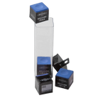 Brunswick Billiard Chalk, Royal Blue, 4 Pieces with Clear Storage Tube and Chalk Holder