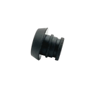 Black Meucci Push-In Rubber Bumper, Side View