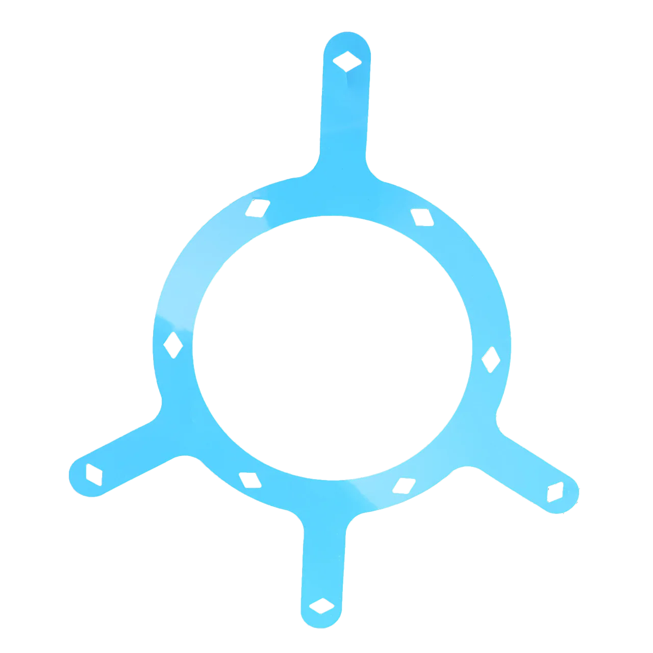 Blue 9 and 10-Ball Racking Template With Diamond Cutouts