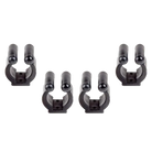 Four Black PVC Replacement Cue Clips For Antik Wall Cue Racks