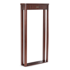 Brunswick Henderson Cue Wall Rack in Espresso, Shown Empty