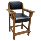 Brunswick Traditional Players Chair In A Rustic Oak Finish
