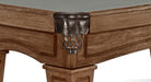 Brunswick Allenton 8ft Rustic Dark Brown Tapered Pool Table Corner Pocket