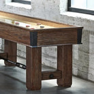 Brunswick Andover Chestnut Shuffleboard Table In a Room